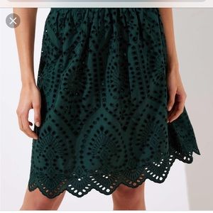 Loft Eyelet A-Line Skirt